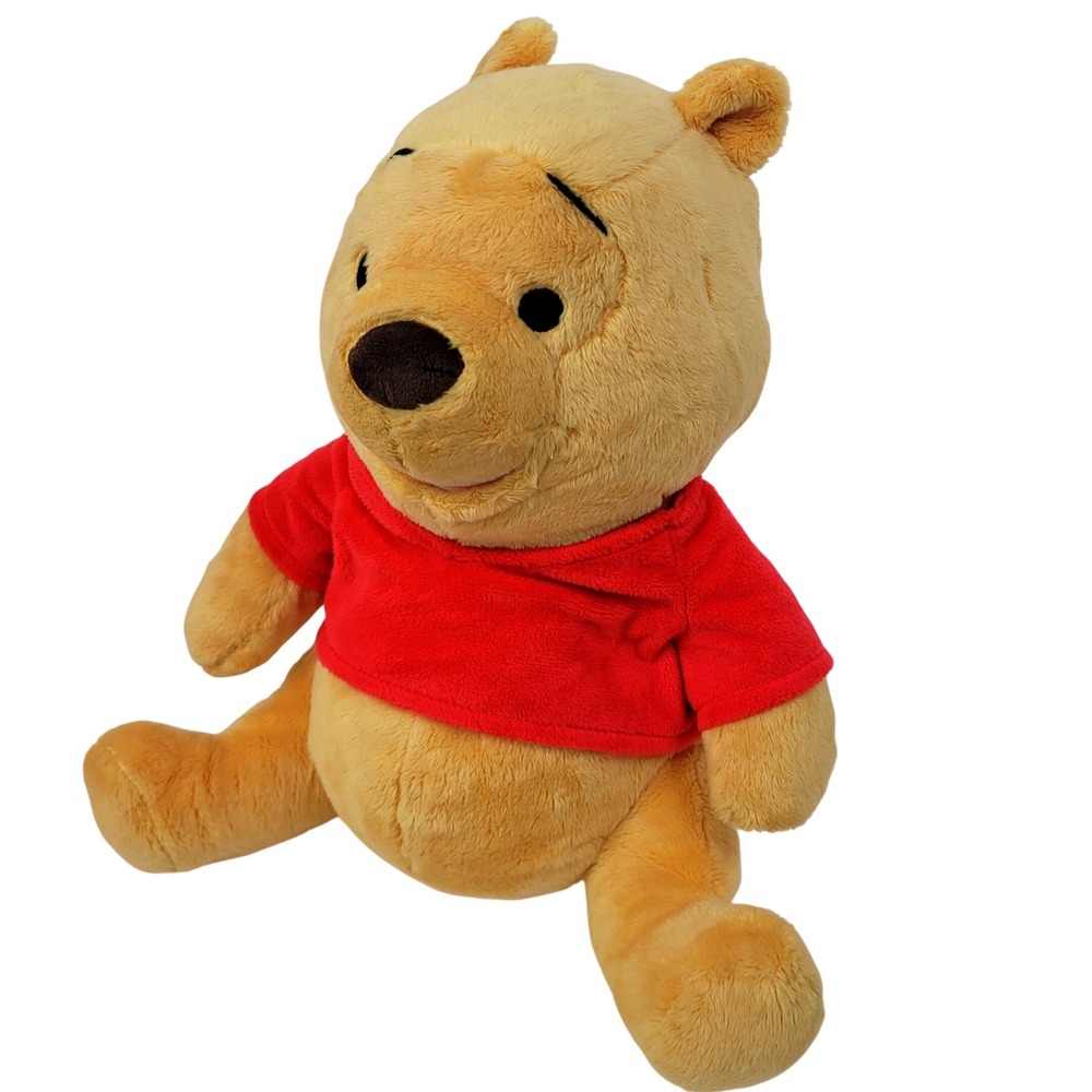 Disney Winnie the Pooh Plush Toy Red Shirt Stuffed Animal Large